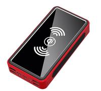 Chargeur Solaire - 30000mAh Soft Pack Battery, Banque d'alimentation de téléphone à Charge Rapide | Conception compacte de lanière avec 4 Sorties, Fonction de Lanterne de Camping Durable pour Les