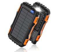 Chargeur Solaire 42800mAh avec 3 USB Ports - PD 10W Batterie Externe Solar sans Fil Powerbank | Imperméable, Antipoussière, Antichoc | Chargeur Portable pour Smartphones, Tablette, Outdoor Camping