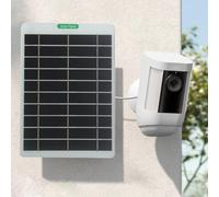 Chargeur solaire 5 W pour projecteur Ultra, Pro 5S, Pro 4, Pro 3, Pro 3 - Panneau monocristallin avec câble de 3 m, IP65, résistant aux intempéries, montage à 360° (blanc)