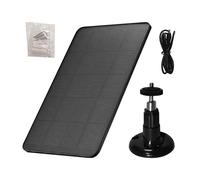 Chargeur Solaire À Porte À Anneau - Panneau Solaire 5V 3W Résistant Aux Intempéries, Câble De 1,2 M De Long Et Support Rotatif À 360 ° | Banque D'énergie Solaire Polyvalente Pour Les Caméras En Plein