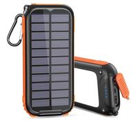 Chargeur Solaire - ADDTOP - 26800mAh - 3 Ports USB - Lampe de Poche - Orange
