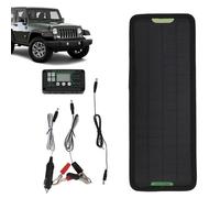 Chargeur solaire - Chargeur de voiture 12 V, Mainteneur de batterie | Chargeur d'entretien et désulfateur de batterie avec écran LCD pour tracteurs de bateaux, voitures, motos, c