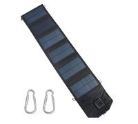 Chargeur Solaire - Chargeur Rechargeable Pliable 120W pour Téléphone - Banque d'Energie Externe Double Port USB pour Voyage Camping Car Randonnée Bateau Plage