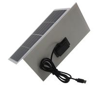 Chargeur solaire - Compact pliable avec 15 W et haute efficacité de conversion - Chargeur solaire pour batteries - Pour jardins, vérandas, cours, fêtes ainsi que pour hommes, femmes, filles