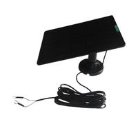 Chargeur solaire de sonnette de porte, panneau de charge de sonnette vidéo 50 W, accessoire efficace pour mur extérieur, cour, entrée d'appartement, portail, dortoir et magasin par temps chaud