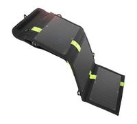 Chargeur Solaire Étanche 20W Double USB Pliable pour l'extérieur Noir