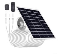 Chargeur solaire étanche 8 W pour caméras rechargeables Options de charge et installation facile (solaire 8 W)
