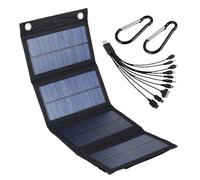 Chargeur solaire étanche - Panneau USB 5v portable, alimentation extérieure robuste | Solution d'énergie compacte pour le camping RV Randonnée en bateau Voyage d'urgence Station d'aventure Chargement