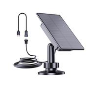 Chargeur Solaire Extérieur 2 en 1 USB + Type-C, Adapté Aux Caméras de Sécurité et Aux Petits Systèmes D'Éclairage Domestique.