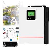 Chargeur solaire hybride onduleur 1000W/1500W 12/24VDC à 220-240VAC avec contrôleur de charge MPPT 40A pour batteries plomb-acide/Lifepo4