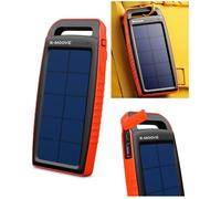 Chargeur Solaire - LIVOO - SOLARGO POCKET - 10000 mAh - 2 Ports USB - Orange