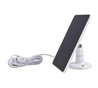 Chargeur solaire monocristallin 4 W pour systèmes de sécurité Arlo - Compatible avec projecteur Pro 4 Ultra 2 Pro 3 - 5 V pour câble accessoire appareil photo alimenté par batterie (blanc)