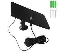 Chargeur solaire monocristallin 6 W avec câble de 5 m pour sonnette vidéo et caméras de surveillance, sortie 5 V, efficacité de 21,5 %, interface USB compatible avec les appareils Android (noir)