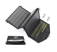 Chargeur Solaire Pliable 21W Panneau Solaire Monocristallin Chargeur 2 ports USB étanche Panneaux Solaires Portables pour Téléphones portables, Tablettes et autres appareils numériques