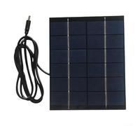 Chargeur solaire polycristallin 2 W 6 V avec 1 mètre pour câble de type C pour capteurs solaires lampes de jardin et petites pompes