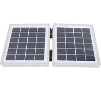 chargeur solaire portable 10W avec 2 ports DC Panneau solaire pliable en silicium monocristallin étanche IP65 pour la randonnée, le camping et la pêche Blanc