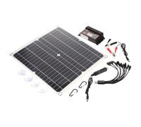 Chargeur Solaire Portable 25w à Panneau Monocristallin pour Camping | Charge Utile 20v et 1,5a, Rendement Élevé, Économie D'énergie, Usage Montagne et Urgence