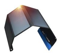 Chargeur solaire Portable 28W, 2 ports USB (5V/4,8a au total), panneau solaire pliable pour recharger des appareils USB, iPhone Android GoPro 28w