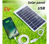 Chargeur solaire portable 2W-15W avec charge rapide USB-C pour iPhone, Samsung, banques d'alimentation, camping, randonnée, alimentation de secours EESBAO 5W
