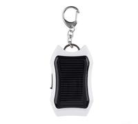 Chargeur solaire portable avec panneau 5 0 V 40 mA Batterie 1200 mAh et courant de sortie rapide pour chargement de téléphone portable (blanc)