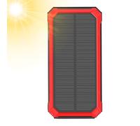 Chargeur solaire portable - Banque d'alimentation 10 000 mAh | Batterie sans fil étanche, source d'énergie de secours pour camping, randonnée, pêche, voyage, festival, smartphone, appareil photo, appa