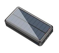 Chargeur solaire portable : banque d'alimentation de haute capacité, banque d'alimentation portable | Impense et résistante à la poussière, une lampe de poche LED intégrée, design compact pour les
