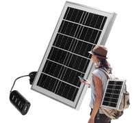 Chargeur Solaire Portable: Centrale électrique USB, Solution énergétique à Panneaux Flexibles, Gadgets de Camping en Plein air | pour Randonnée Voyage Aventure électronique Téléphones Fan