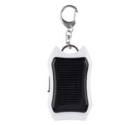 Chargeur Solaire Portable, Chargeur de Banc Solaire Portable-1500mAh Chargeur Extérieur, Étanche, Charge Rapide, Chargeur Solaire Portable, Porte-clés 3 LED, Lampe de Poche pour Tous G