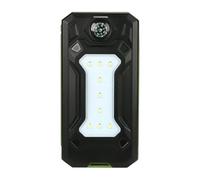 Chargeur solaire portable, coque d'alimentation légère, appareil avec lumière et boussole intégrées, accessoire d'extérieur durable, design pratique, aide à la charge pour sac à dos, randonnée