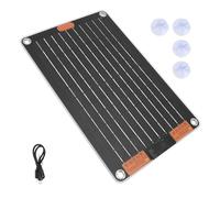 Chargeur solaire portable, générateur solaire 5 V/2 A, courant étanche en plein air, alimentation de charge avec plusieurs appareils pour téléphones portables, tablettes, lampes de poche, appareils