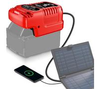 Chargeur solaire pour batterie Einhell 18 V, portable, travail en plein air, camping
