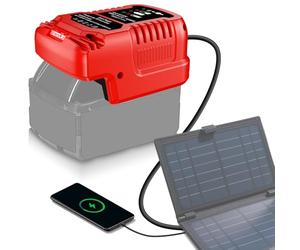 Chargeur solaire pour batterie Einhell 18 V, portable, travail en plein air, camping