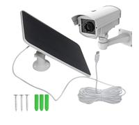 Chargeur Solaire Pour Caméra Ring - Capteur Intelligent De Type C 20 W, Chargeur De Banque D'énergie Solaire Pour Caméras De Sécurité | Alimentation Continue Pour Appartement De Bureau À Domicile Inté