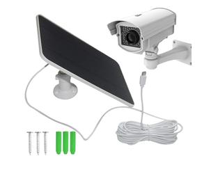 Chargeur Solaire Pour Caméra Ring - Capteur Intelligent De Type C 20 W, Chargeur De Banque D'énergie Solaire Pour Caméras De Sécurité | Alimentation Continue Pour Appartement De Bureau À Domicile Inté