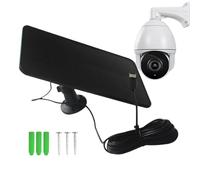 Chargeur Solaire Pour Caméra Ring - Panneau De Type C Haute Efficacité 20 W | Capteur Intelligent Charge Rapide, Intégration Solaire Fiable | Adaptateur CC Universel Pour Sonnette, Bureau À Domicile,