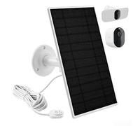 Chargeur solaire pour caméras Arlo Pro 3, Ultra 2, 5 W, IP66, résistant aux intempéries, avec câble de 4 m et support mural réglable pour le chargement de caméra extérieure