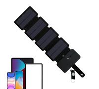 Chargeur Solaire pour Téléphone,Panneau De Charge Portable Et Imperméable pour Smartphone - Chargeur de Téléphone Portable Pliable - pour Maison Extérieur Voiture Camping-Car Randonnée Exploration