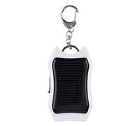 Chargeur Solaire pour Téléphone - Portable Chargeur De Téléphone Solaire - Batterie Externe | Porte-clés Chargeur Solaire Étanche, Lampe De Poche LED Intégrée pour Téléphone Portable, Équipemen