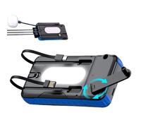 Chargeur solaire Power Bank - Étanche avec lampe de poche lumineuse - Batterie solaire avec manivelle pour activités de plein air - Pour appareil photo, tablette, randonnée, voyage, voyage, voyage