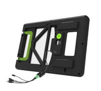 Chargeur solaire | Prise solaire extérieure | Éclairage LED étanche de 15 W avec un rendement élevé pour les équipements de camping, les caméras de sécurité, les téléphones portables, les écrans et