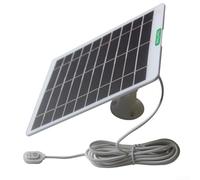 Chargeur solaire résistant aux intempéries 5 W pour caméras de sécurité Arlo y compris Ultra, Pro 5S, Pro 4, Pro 3, projecteur avec câble de 9 2,4 m et construction robuste (blanc)