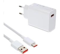 Chargeur Super Charge 33w Mdy-11-Ez Compatible Avec Xiaomi Mi 10, Note 8 Pro, Note 9/9 Pro, Note 10, Note 10 Pro