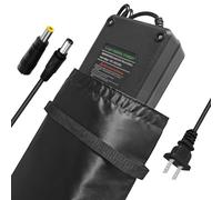 Chargeur super rapide 54,6 V 3 A/5 A pour batterie 48 V, 7 types de prises au choix, pas besoin d'adaptateur, plus sûr. Compatible avec la plupart des prises. Avec système de refroidissement (CC 2.1