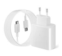 Chargeur Super Rapide USB-C 45 W, Type C Prise Secteur Rapide avec 2 m 5A Câble USB C pour Samsung Galaxy S25 S24 S23 S22 S21 S20 Ultra/Plus/FE, Note20/10+, A72 A55 A54, Tab S10+ S9 S8 S7 Ultra