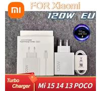 Chargeur Super Turbo Original Xiaomi 120W EU US pour Adaptateur Xiaomi, Câble USB Type C 1M, Mi 17 15 14 POCO F7 X8 X7 Pro Redmi Note