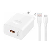 Chargeur Supercharge d'origine de 100 W pour Honor 6A Câble de charge USB C Adaptateur d'alimentation Compatible avec Honor 300 200 100 90 Honor Magic7 7Pro 6 6Pro 6Lite 5 5Pro V3 Vs3 V2 MagicPad