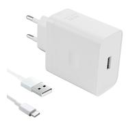 Chargeur SuperVooc 45W avec Câble USB-C 6A 1m pour OnePlus 12/12R/13, Nord CE 4, Oppo Reno 12F/11F/12FS, Realme GT 6, Compatible avec OnePlus 10, 9, 8, 7, A80, A79 - Charge Rapide Secteur