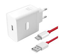 Chargeur SuperVooc 45W avec Câble USB-C 6A 1m pour OnePlus 12/12R/13, Nord CE 4, Oppo Reno 12F/11F/12FS, Realme GT 6, Chargeur Rapide Secteur Compatible avec OnePlus 10, 9, 8, 7, A80, A79