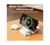 Chargeur/Support de Charge 66 W avec 4 USB et 4 Type-C (8 ) pour Téléphone, Ordinateur Portable et Ordinateur : Extension D'Interface