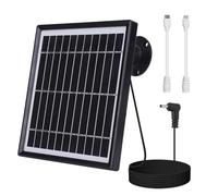 Chargeur support mural réglable à 360 ° avec port DC câble de charge 9,8 pieds for batterie Ring Stick Up Cam for Spotlight Plus/Pro(Black)